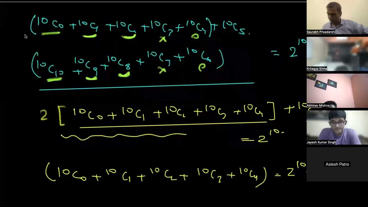 Binomial Series-1 11 th ||IITJEE|| JEE Mains || Saurabh Sir || IIT RMO INMO Preparation