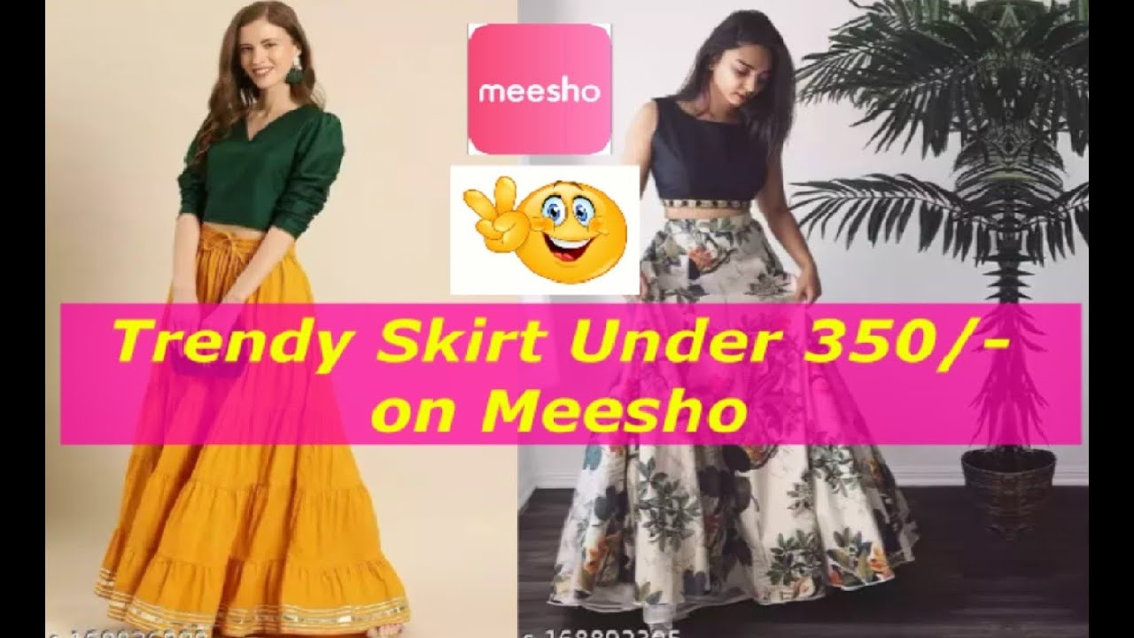 Trendy Skirt on Meesho/Skirt haul on meesho/Trendy Fashion/link in