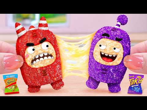 Oddbods Love Meat 🍖 How To Make Crispy Fork Belly and Corn Dog 😋 Tina Mini Cooking