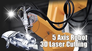 3D Robot Laser Cutting Machine with 5 Axis Robotic Arm