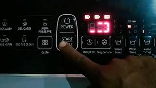 Test mode of samsung top load washing machine 🛠️ #Washing