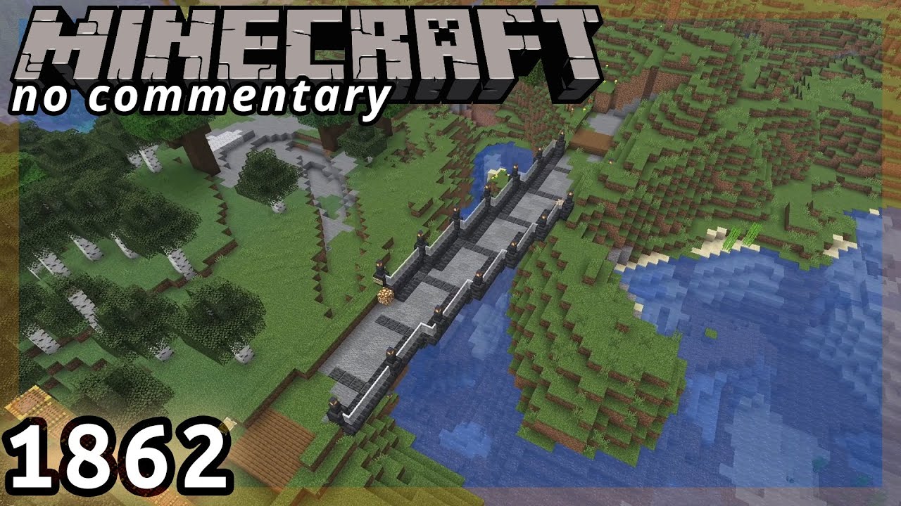 Late-Game Minecraft 1862 :: Border Village Deepslate Bridge Completed ...