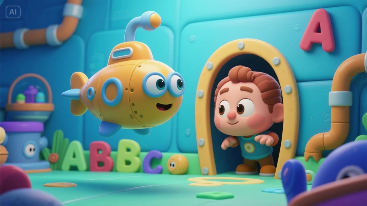 Submarine ABC Hide & Seek | Nursery Rhymes & Kids Songs