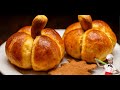 МЯГКИЕ ДРОЖЖЕВЫЕ БУЛОЧКИ в форме ТЫКВЫ