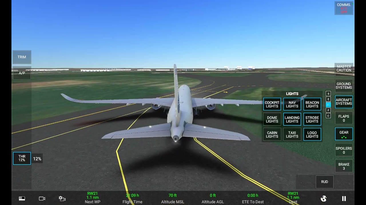 Landing at Perth Australia (YPPH) [RW21] 