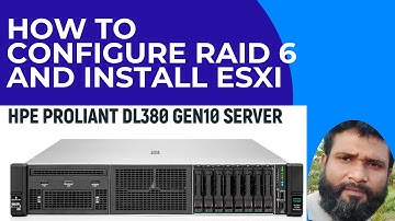How to Configure RAID 6 and Install VMware ESXi on HP ProLiant DL380 Server (Step-by-Step) Bangla