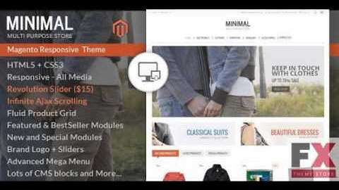 Preview Minimal Multi Purpose - Responsive Magento Theme TFo