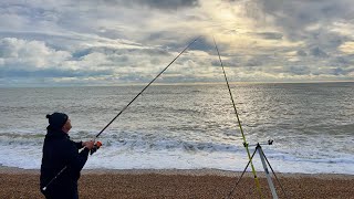 Sea Fishing from the Beach in December