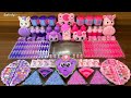 Satisfying slime mixing _ Random makeup in purple _ pink base 2176