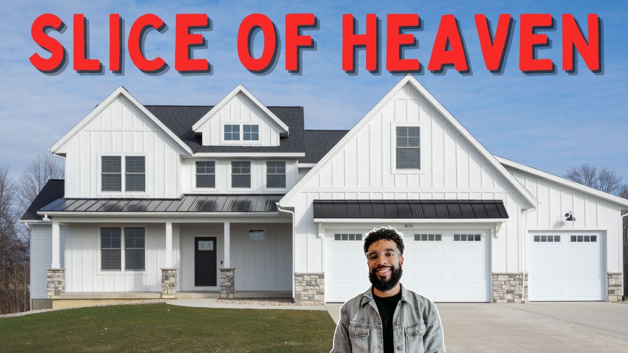 CHARMING 2.6 ACRE Modern Luxury House Tour Near Grand Rapids Michigan