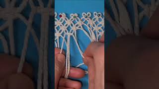 Macrame flower bag tutorial Assembling two side with square knot  #bag #flower #tutorial #macrame