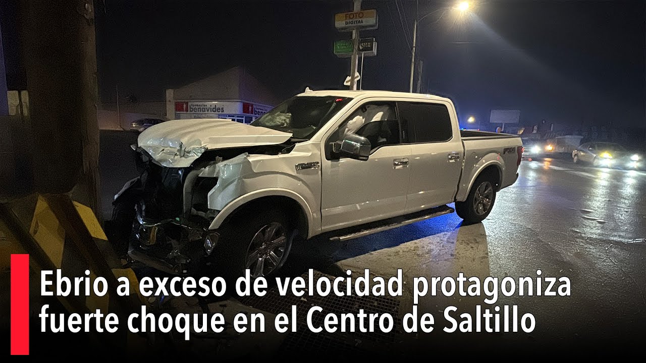 Ebrio a exceso de velocidad protagoniza fuerte choque en el Centro de ...