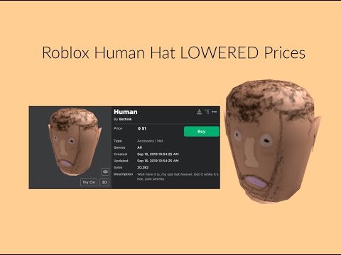 Roblox Human Hat Lowered Prices Youtube - ushanka roblox hat