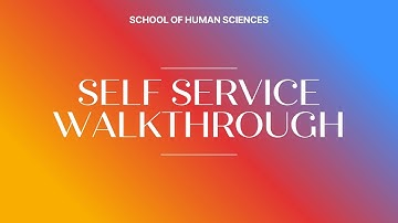 Self Service Guide - Scheduling for Classes