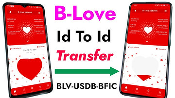 B-love Id to Id Transfer BFIC BLV USDB ! Withdrawal blv usdb bfic on blove network