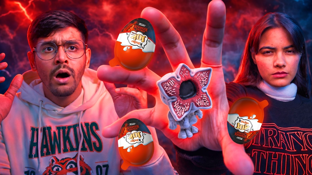 Opening 9 Stranger Things Kinder Joy - YouTube