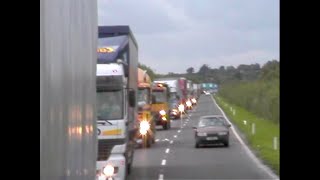 Truckers Protest on Diesel Prices 20 Year Old Footage We Went on Strike!! Year 2000