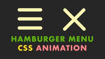 Hamburger Menu Icon Animation with HTML & CSS #csstutorial