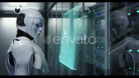 Humanoid Robot Working in a Data Center (Stock Footage) Video by Videohive Youtube Channel