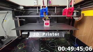 3D Printed YouTube Icon - Magnetic IDEX Calibration Cube - Time Lapse