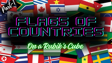 Flags Of Countries On A Rubik
