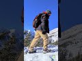 Winter Hiking at East End of Rundle | Blowing Snow & Blue Sky | Canmore | Alberta | Canada