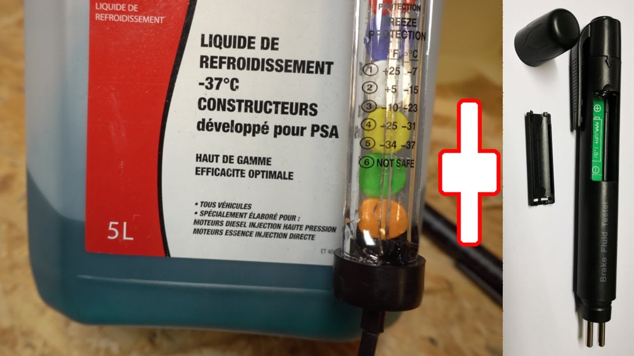 Testeur de liquide de refroidissement, ovale