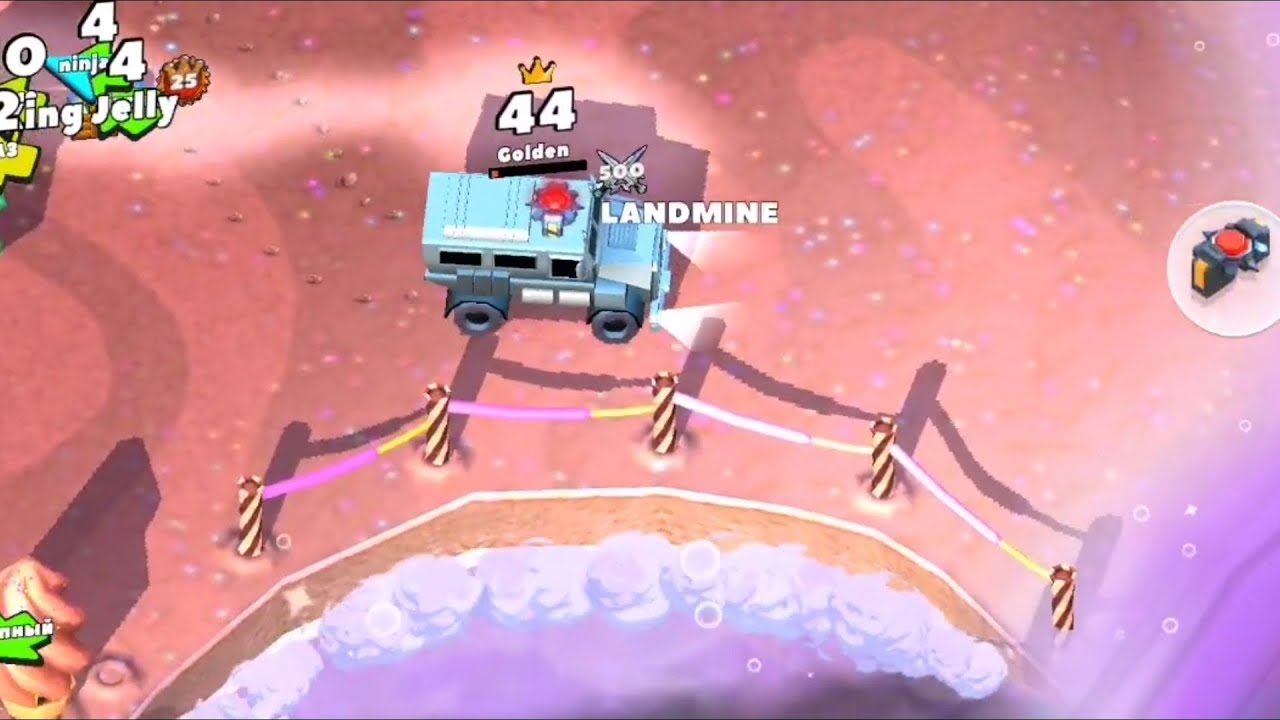 44 crowns and the destruction of the jelly king💪😎(Crash of cars gameplay)