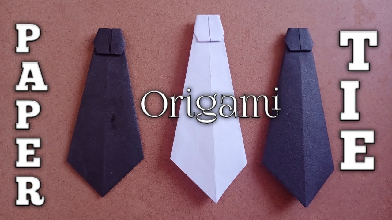 How to make a Paper Tie || *origami paper tie*|| DIY-paper craft - YouTube