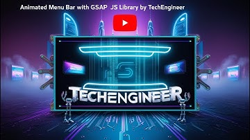 "Create an Animated Menu Bar with GSAP | JavaScript Menu Animation Tutorial 2024"
