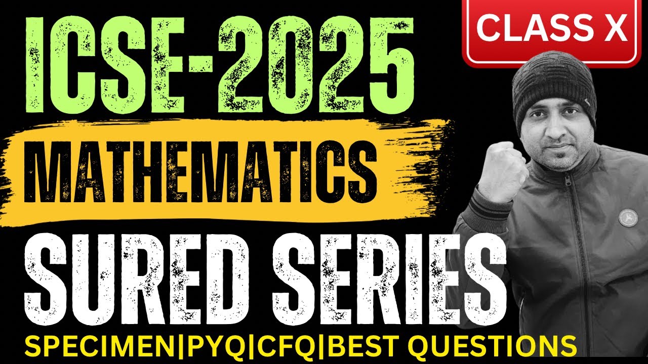 Sured Series ICSE Class X ||Maths|| Session 2025 - YouTube
