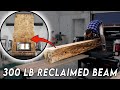 How to Hang a Reclaimed Beam Mantel (FULL FIREPLACE MAKEOVER)