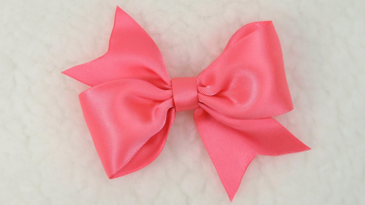 DIY Easy Simple Bow Tutorial DIY Hair Bow Bow 7 YouTube