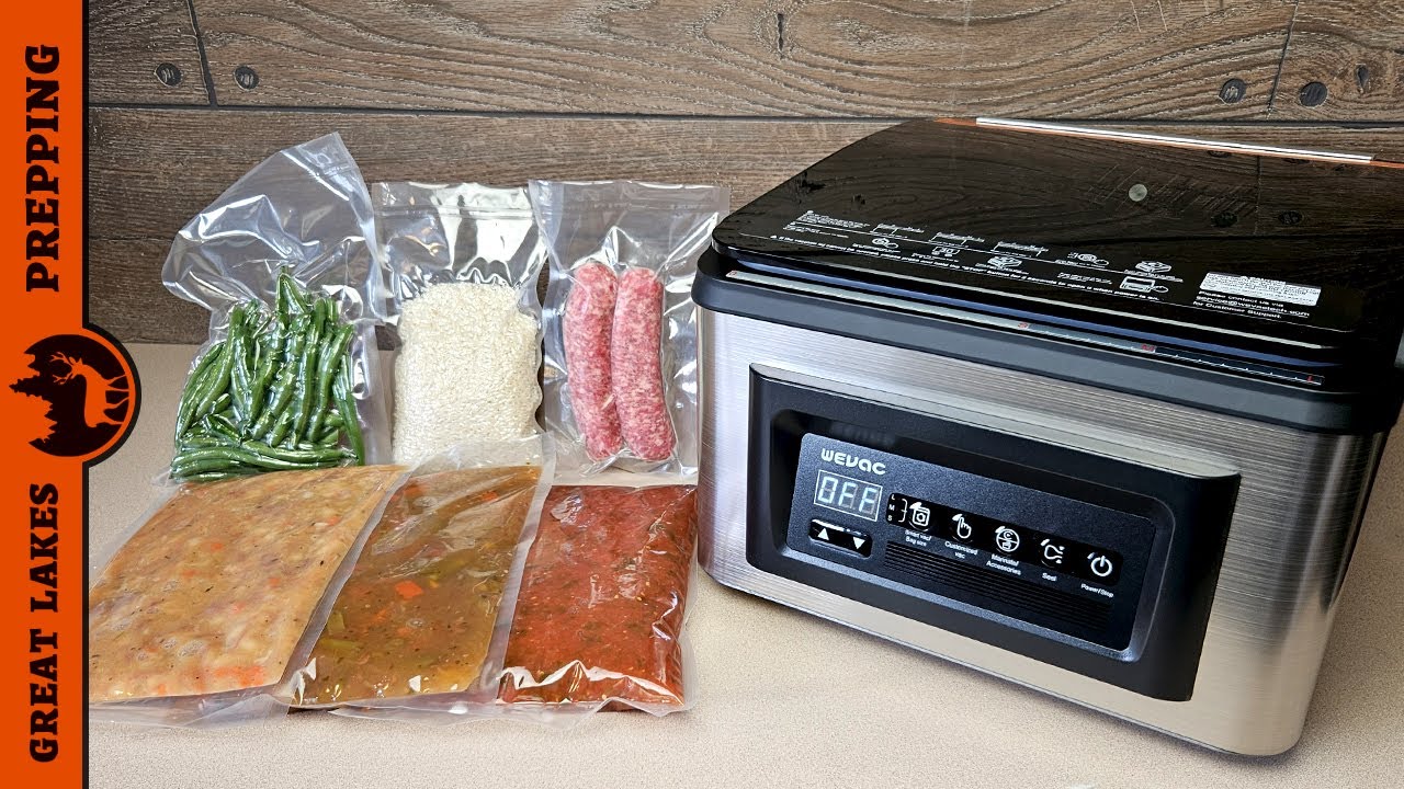 Wevac Chamber Vacuum Sealer, CV10, ideal for liquid or juicy food including  Fresh Meats, Soups, Sauces and Marinades. Compact design, Heavy duty,  Professional sealing width, Commercial machine 