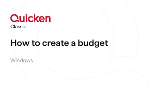Quicken Classic for Windows - How to create a budget screenshot 5