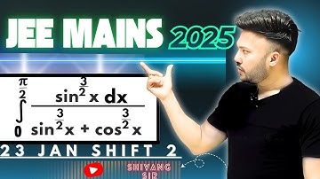 JEE MAIN PYQ 2025 ( 23 Jan   - shift 2 )  || Integration PYQ 2025 || IIT JEE Class12 MATHS #JEE2025