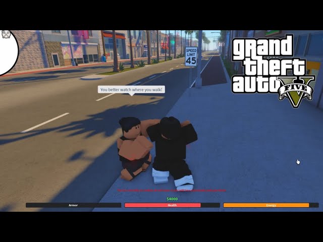 Playing GTA 5 In ROBLOX RP! 