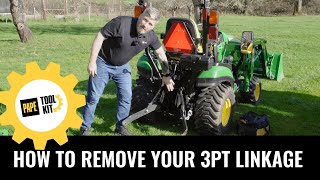How to Remove Your 3 Point Linkage From Your Tractor