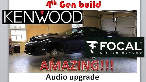 4th Gen F-Body Trans Am project. Audio overhaul