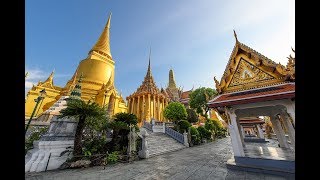 [4K] "The Grand Palace" walk with out people at Wat Phra Kaew, Bangkok