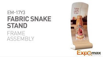 How to set up a Fabric Snake banner Stand EXPOMAX-E17V09
