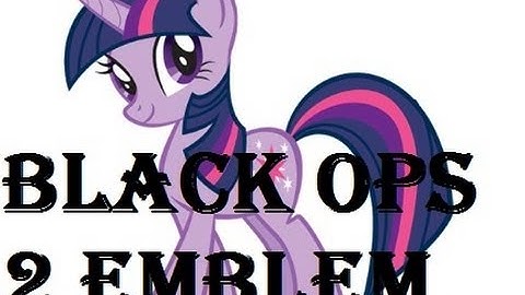 Twilight Sparkle from My Little Pony Black Ops 2 Emblem Editor