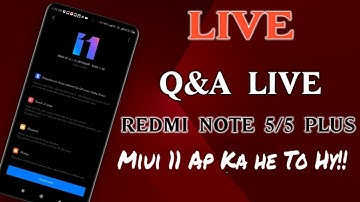 Redmi Note 5/5 Plus Miui 11 Stable Update Live