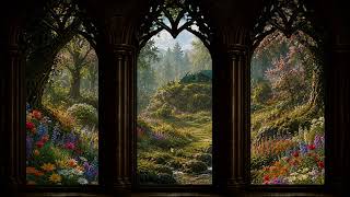 Elven Window| Sleeping Dragon Sanctuary 🐉 Fantasy Forest Ambience