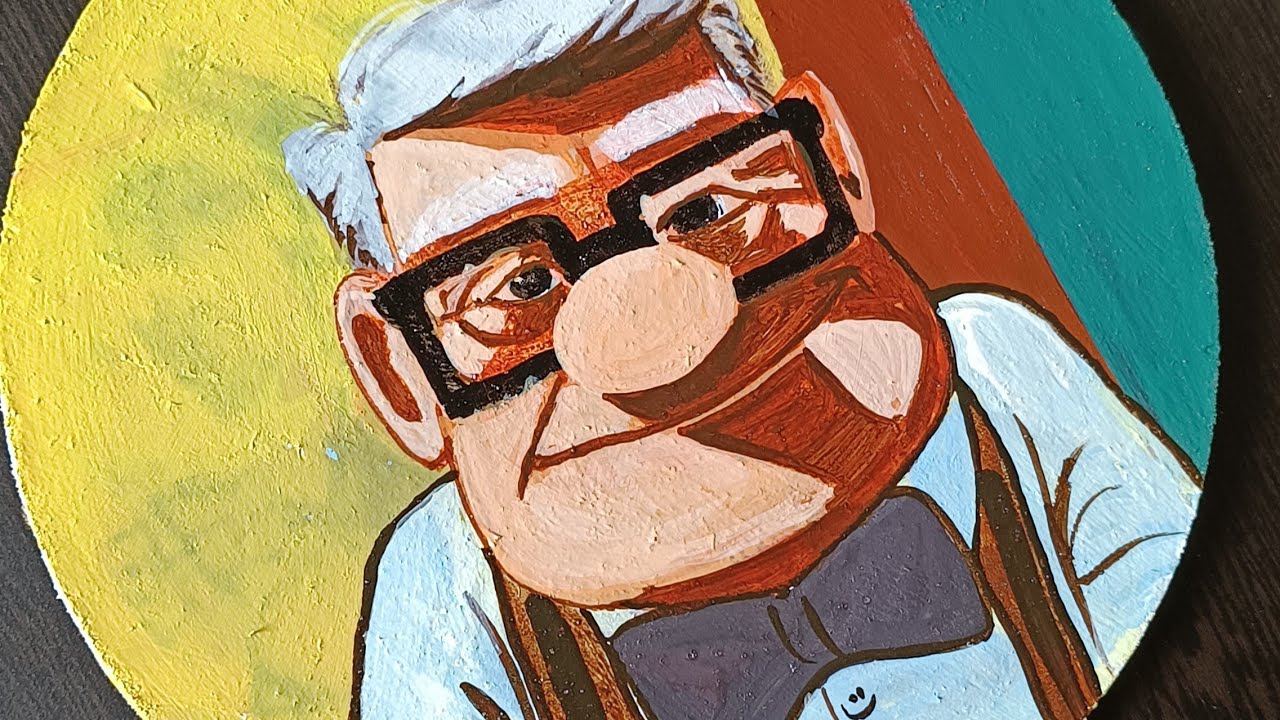 Up Movie Character Art Subhash Mawar Acrylic Painting YouTube