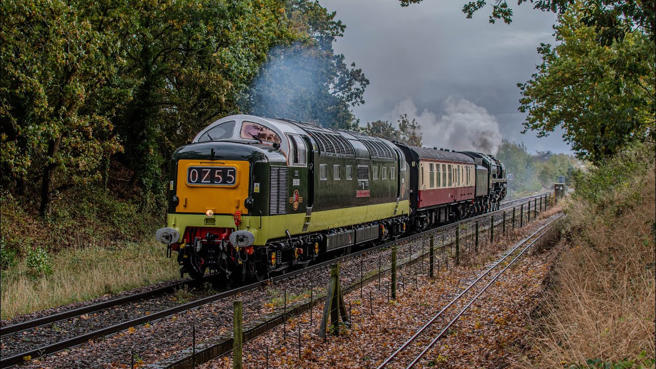Locomotive Services Limited D9000 Powers out of Wroxham with 5Z70 23/10/25