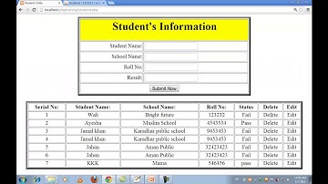 New PHP MySQL Tutorials in Urdu Hindi part 30 deleting data from database