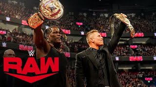 Triple H Gifts New World Tag Team Titles To Awesome Truth Raw Highlights April 15 2024