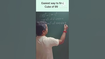 Easiest way to find Cube of 99 #maths #mathstricks #simplification