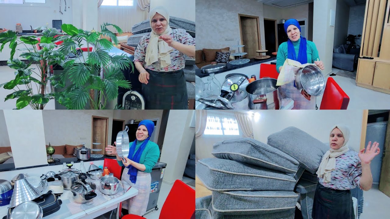 صالوني الجديد👍هدية من عند عويشة روتين على حقو وطريقو💪